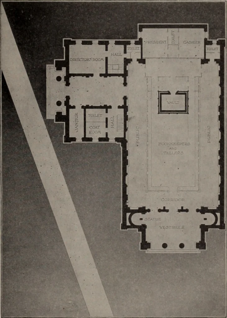 An illustration from Building stone, lathing, plastering, and tiling, common brickwork, ornamental brickwork and terra cotta : lighting fixtures, use and design of lighting fixtures, architectural design, 1909, leaf 704