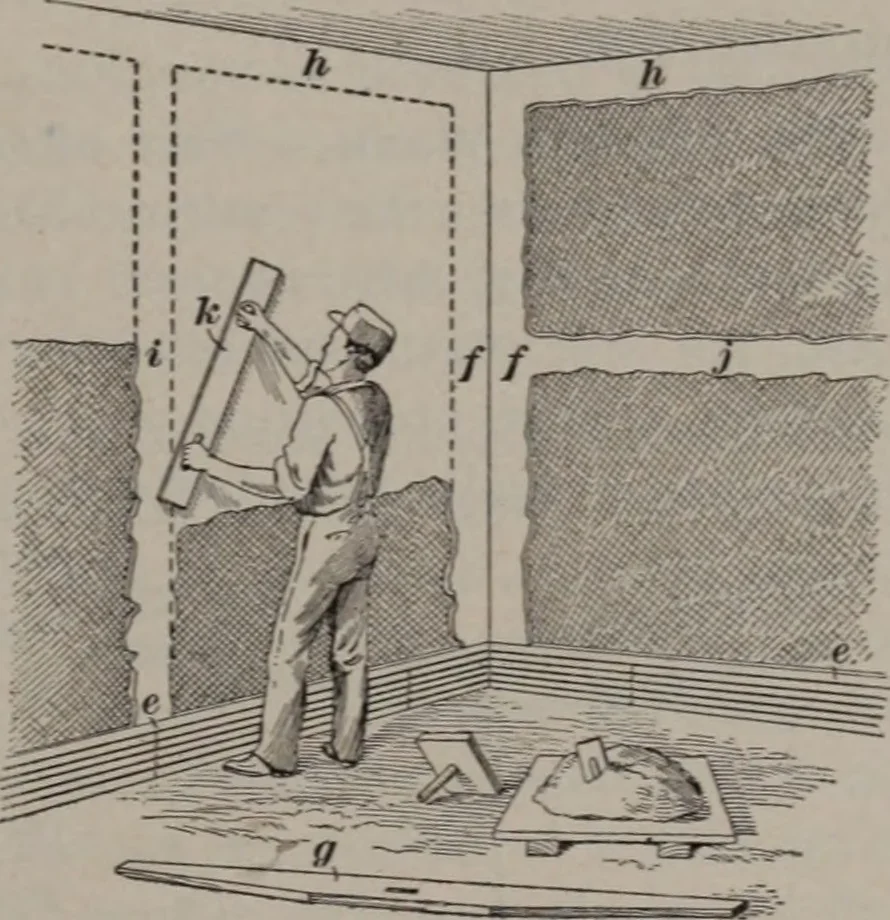 An illustration from Building stone, lathing, plastering, and tiling, common brickwork, ornamental brickwork and terra cotta : lighting fixtures, use and design of lighting fixtures, architectural design, 1909, leaf 82