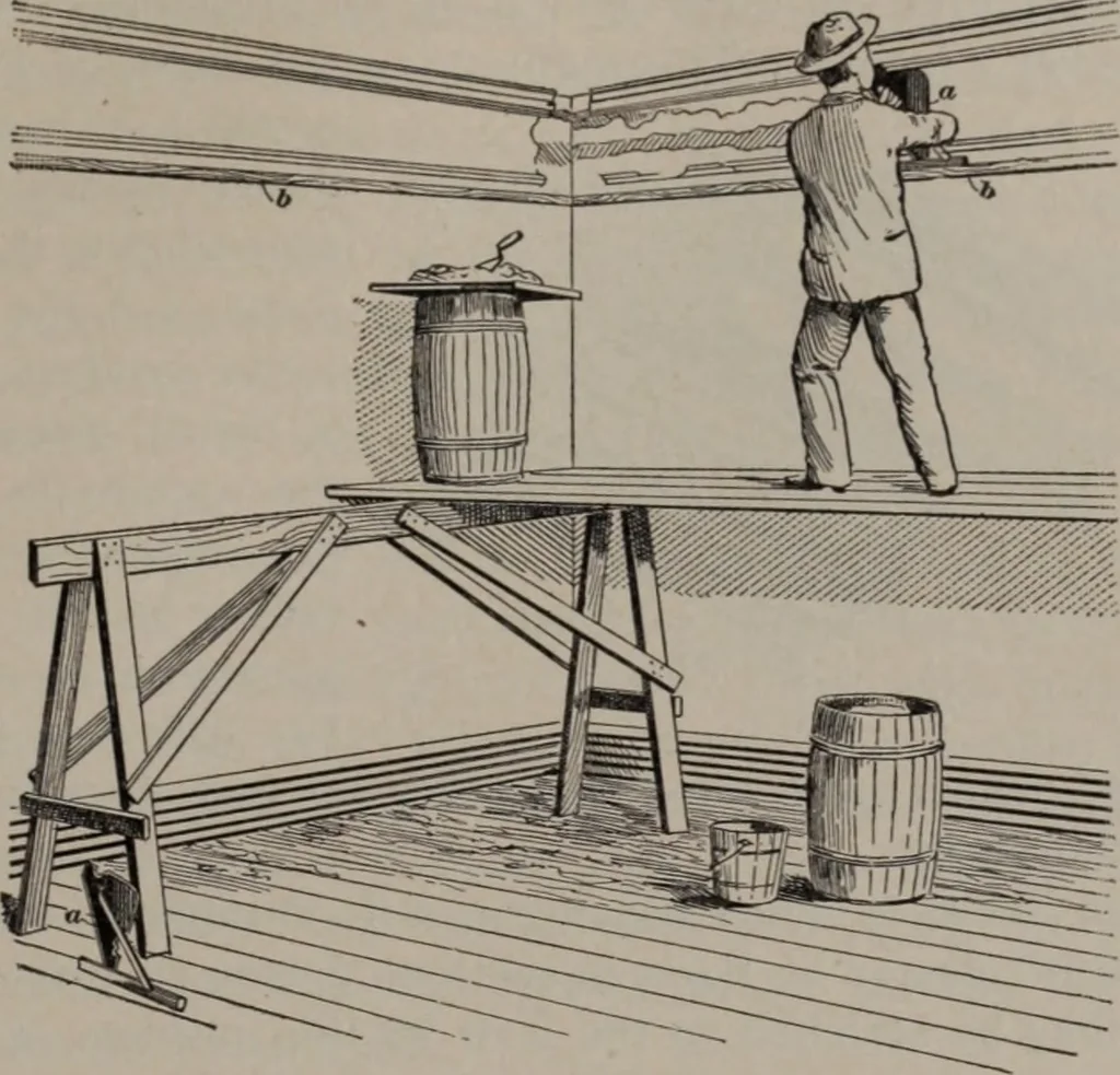 An illustration from Building stone, lathing, plastering, and tiling, common brickwork, ornamental brickwork and terra cotta : lighting fixtures, use and design of lighting fixtures, architectural design, 1909, leaf 88