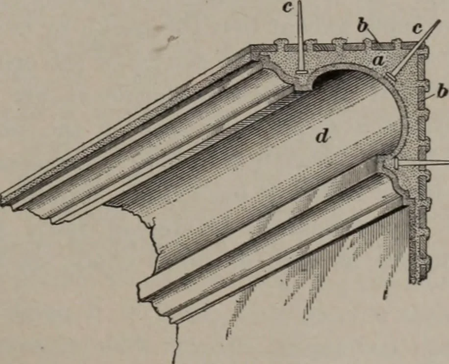 An illustration from Building stone, lathing, plastering, and tiling, common brickwork, ornamental brickwork and terra cotta : lighting fixtures, use and design of lighting fixtures, architectural design, 1909, leaf 88