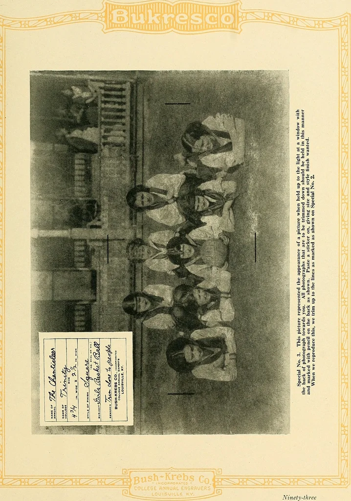 An illustration from Bukresco college annual guide;, 1922, leaf 104