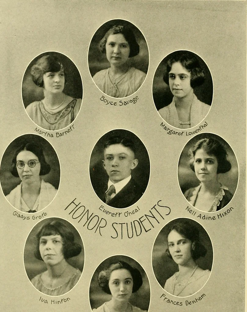 An illustration from Bukresco college annual guide;, 1922, leaf 115