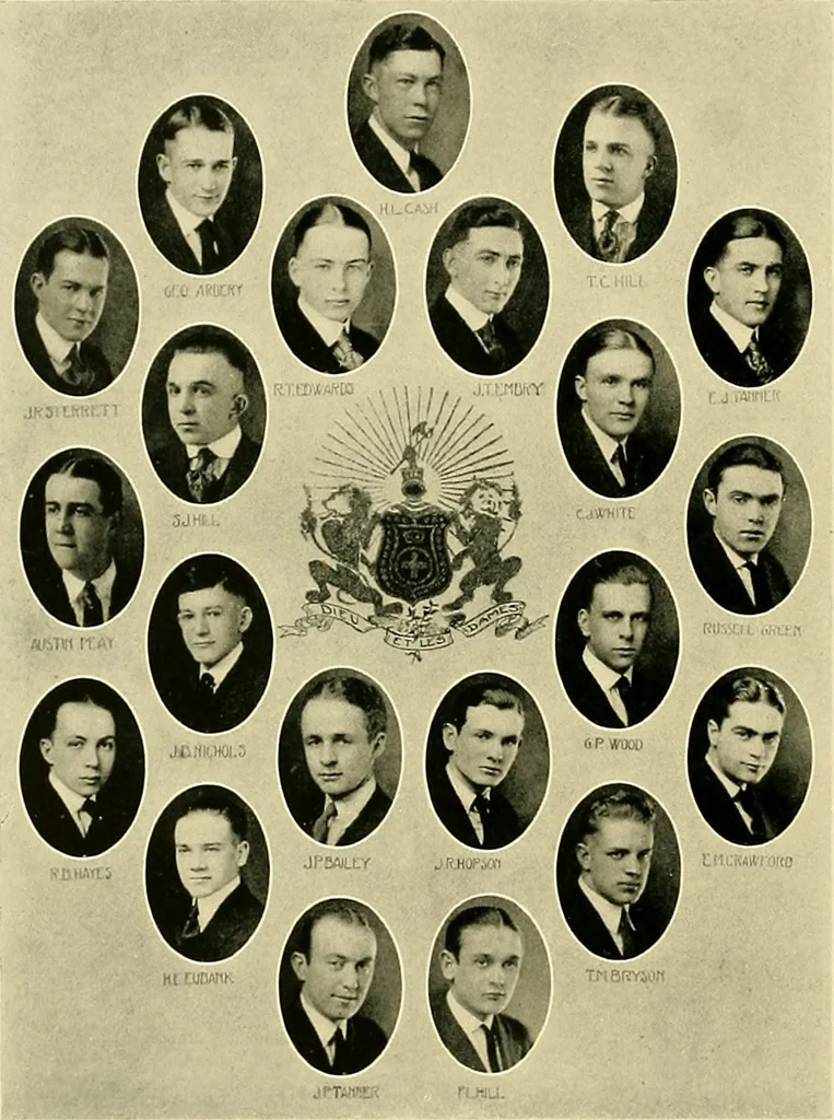An illustration from Bukresco college annual guide;, 1922, leaf 153
