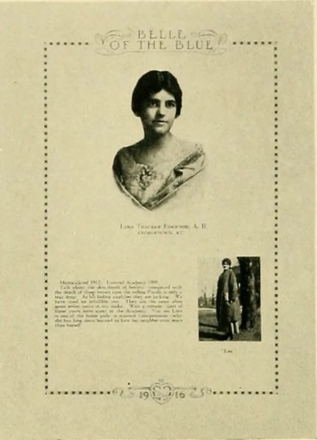 An illustration from Bukresco college annual guide;, 1922, leaf 25