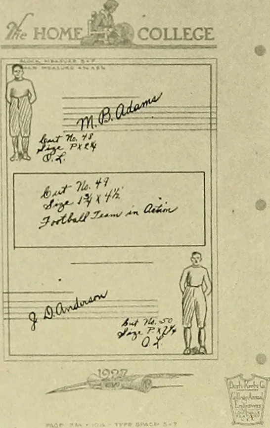 An illustration from Bukresco college annual guide;, 1922, leaf 29
