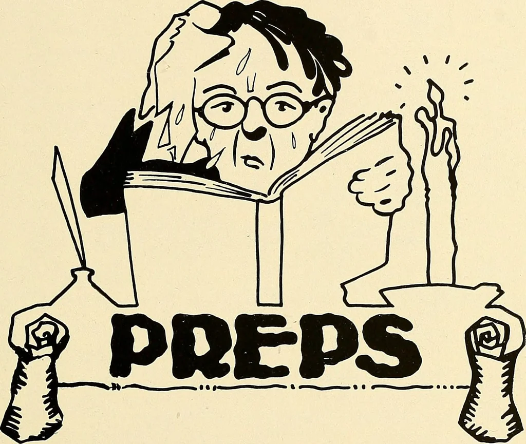 An illustration from Bukresco college annual guide;, 1922, leaf 38