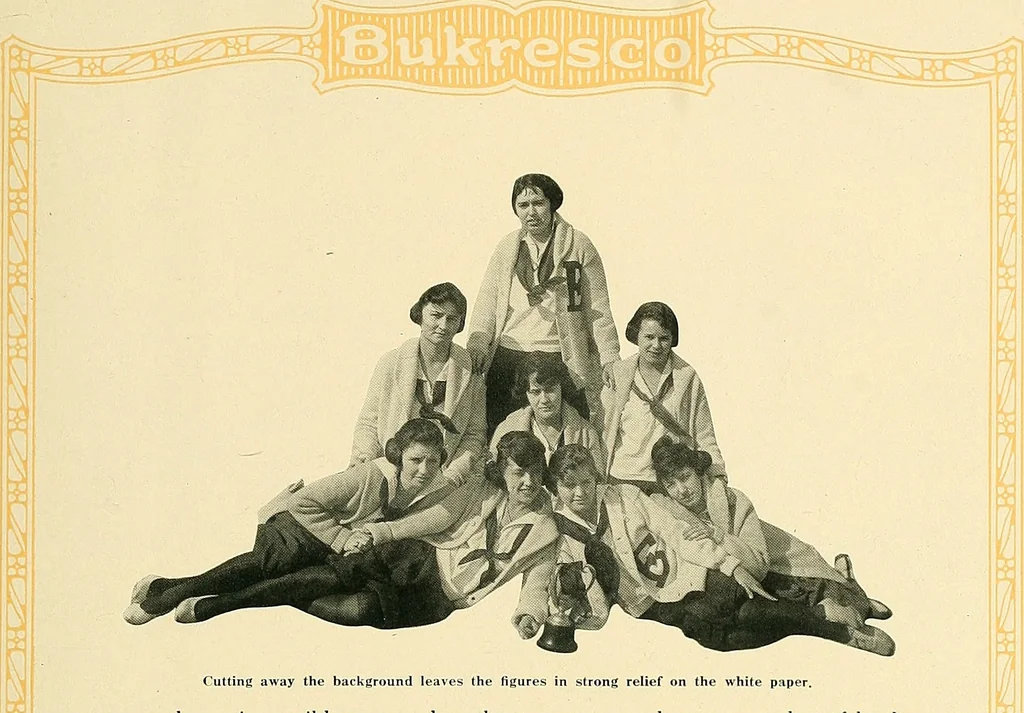 An illustration from Bukresco college annual guide;, 1922, leaf 60