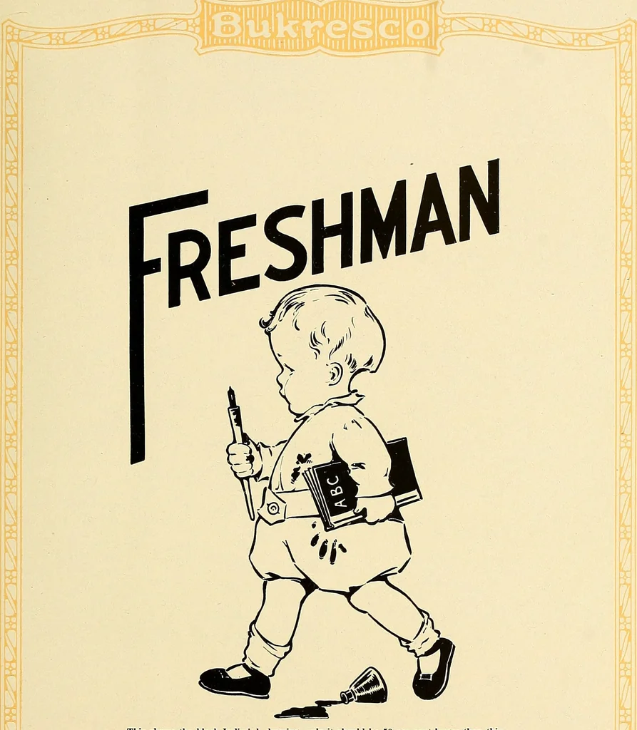 An illustration from Bukresco college annual guide;, 1922, leaf 72