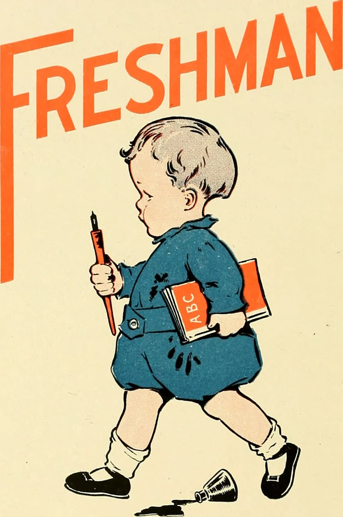 An illustration from Bukresco college annual guide;, 1922, leaf 75