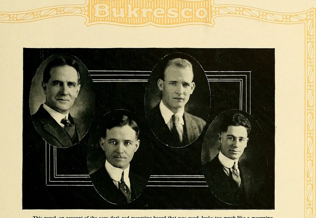 An illustration from Bukresco college annual guide;, 1922, leaf 86