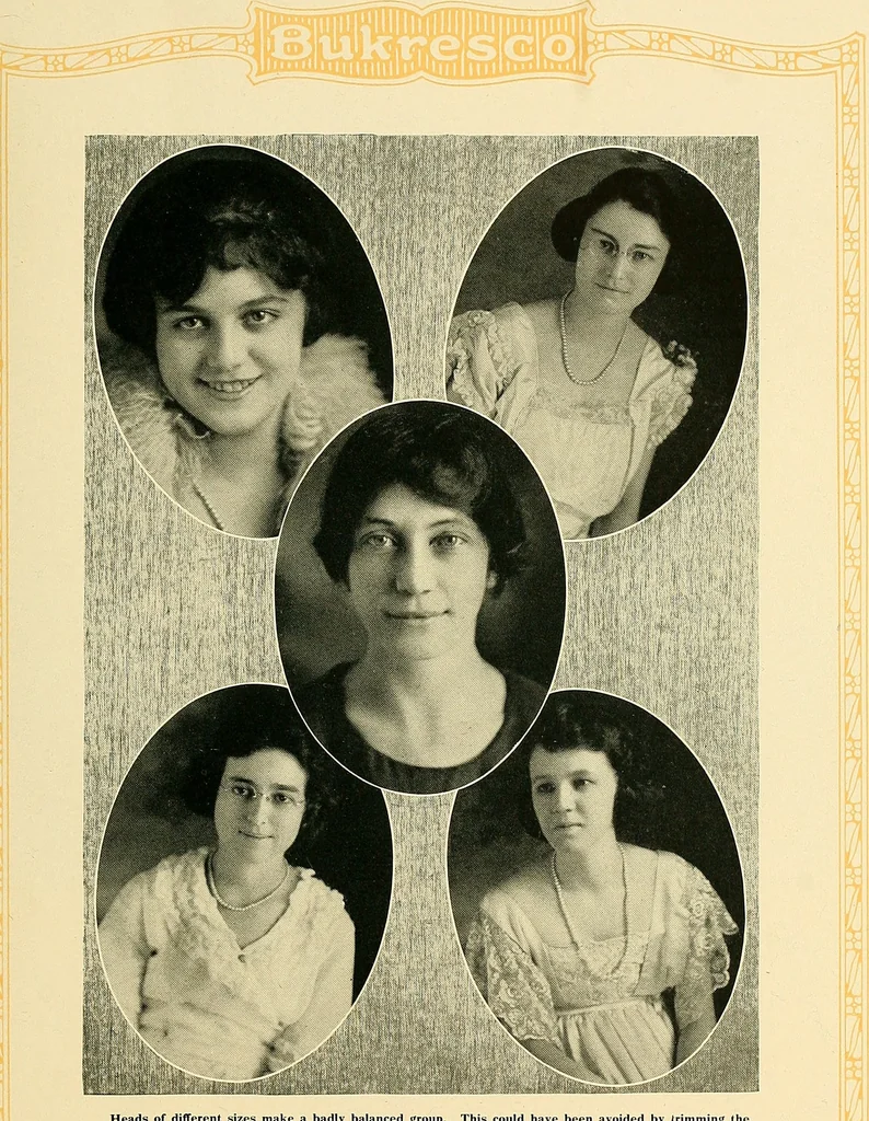 An illustration from Bukresco college annual guide;, 1922, leaf 90