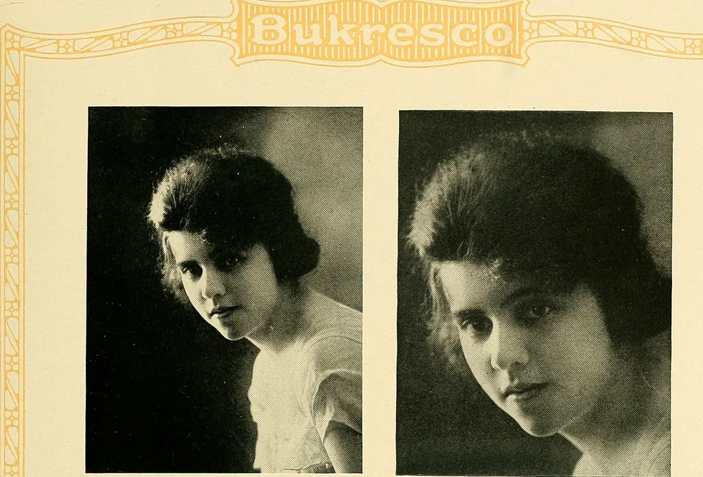 An illustration from Bukresco college annual guide;, 1922, leaf 94