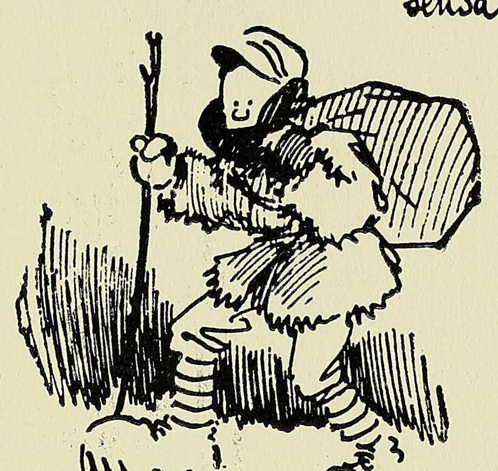 An illustration from Bullets & billets, 1917, leaf 145