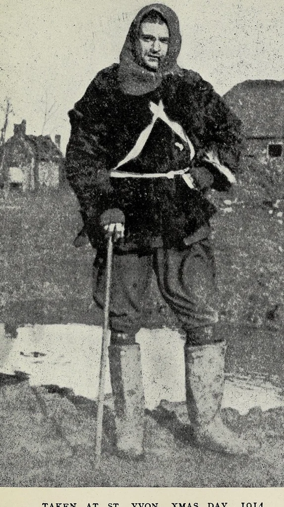 An illustration from Bullets & billets, 1917, leaf 227