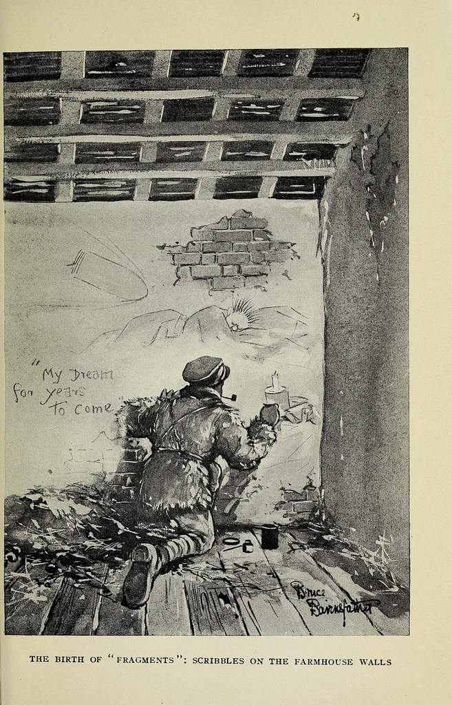 An illustration from Bullets & billets, 1917, leaf 29