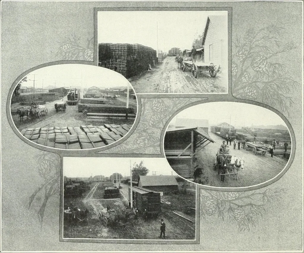 An illustration from Bungalows and cottages in Southern California. Presenting house and plans as built and streets and tracts as developed by the Los Angeles Investment Company, 1909, leaf 45