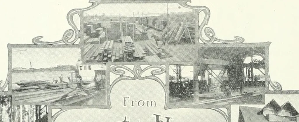 An illustration from Bungalows and cottages in Southern California. Presenting house and plans as built and streets and tracts as developed by the Los Angeles Investment Company, 1909, leaf 7