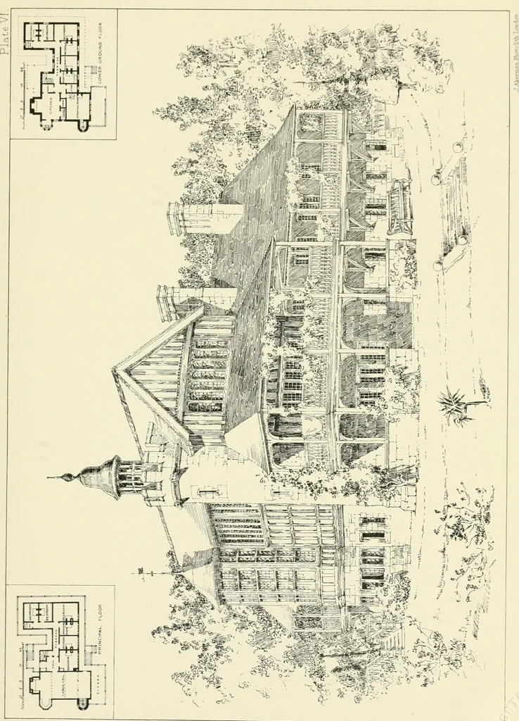 An illustration from Bungalows and country residences; a series of designs, and examples of executed works, 1901, leaf 26