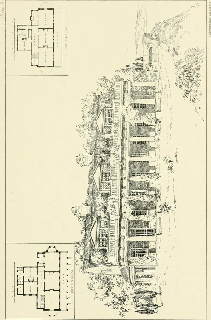 An illustration from Bungalows and country residences; a series of designs, and examples of executed works, 1901, leaf 32