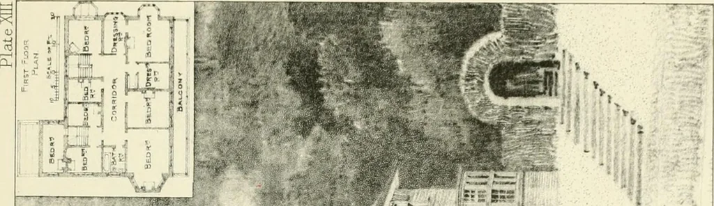 An illustration from Bungalows and country residences; a series of designs, and examples of executed works, 1901, leaf 38