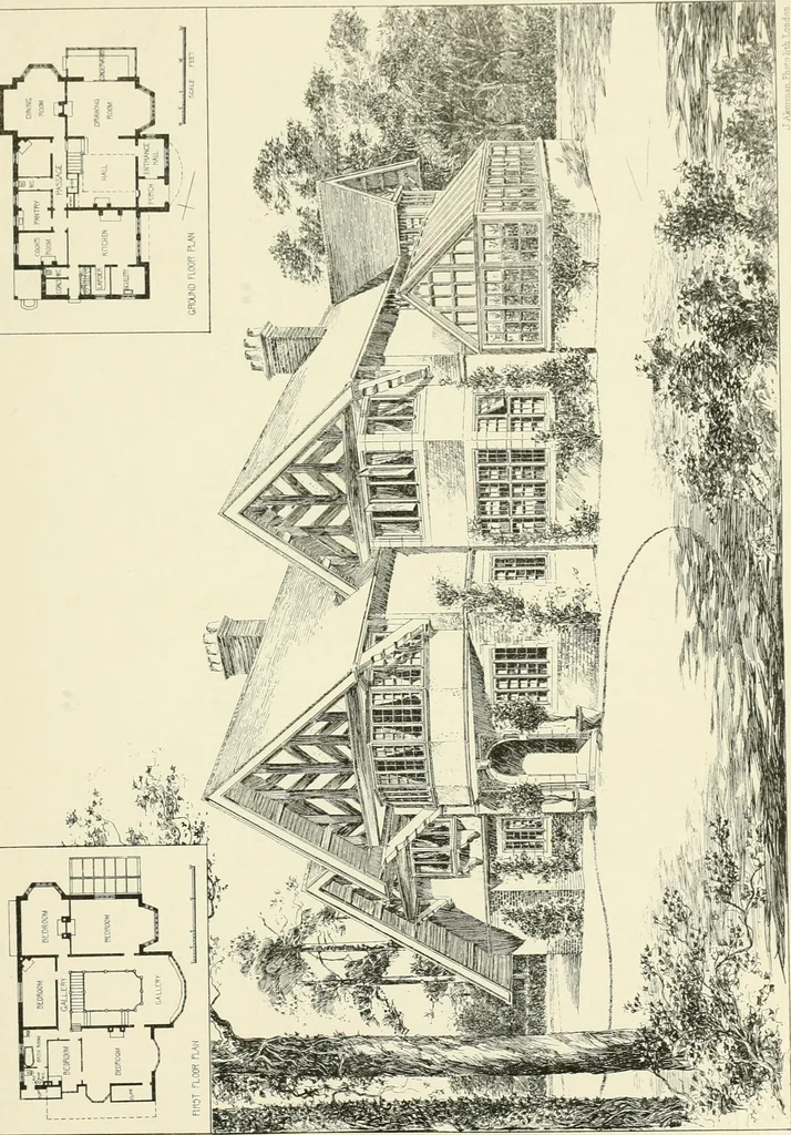 An illustration from Bungalows and country residences; a series of designs, and examples of executed works, 1901, leaf 40