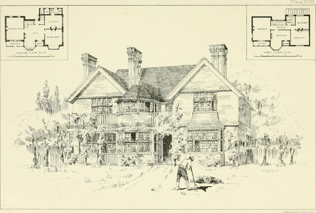 An illustration from Bungalows and country residences; a series of designs, and examples of executed works, 1901, leaf 66