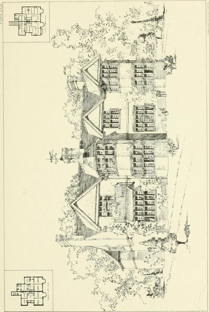 An illustration from Bungalows and country residences; a series of designs, and examples of executed works, 1901, leaf 70