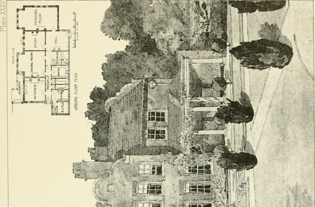 An illustration from Bungalows and country residences; a series of designs, and examples of executed works, 1901, leaf 82