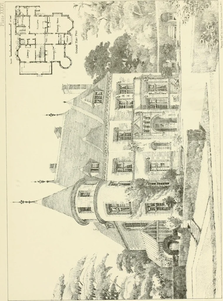 An illustration from Bungalows and country residences; a series of designs, and examples of executed works, 1901, leaf 84