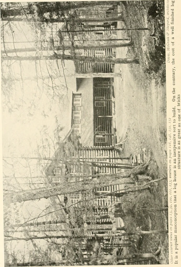 An illustration from Bungalows; their design, construction and furnishing, with suggestions also for camps, summer homes and cottages of similar character, 1911, leaf 111