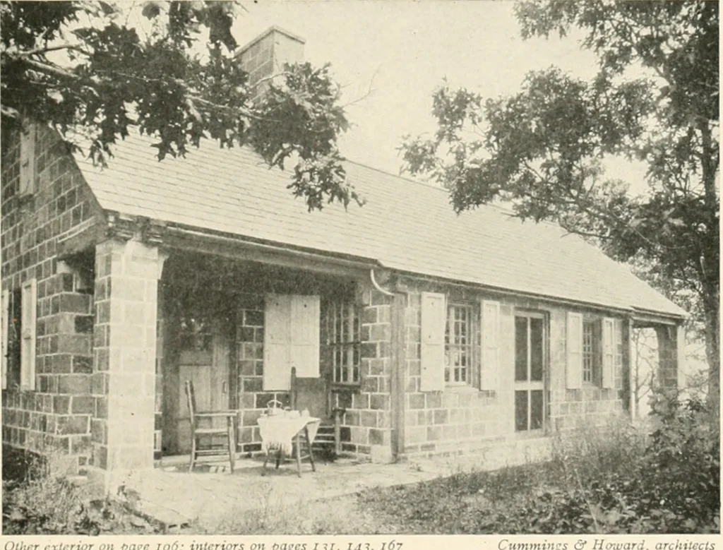 An illustration from Bungalows; their design, construction and furnishing, with suggestions also for camps, summer homes and cottages of similar character, 1911, leaf 124