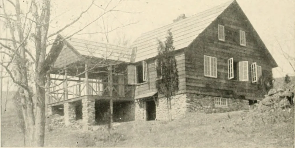 An illustration from Bungalows; their design, construction and furnishing, with suggestions also for camps, summer homes and cottages of similar character, 1911, leaf 129