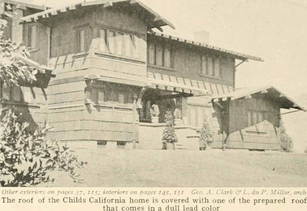 An illustration from Bungalows; their design, construction and furnishing, with suggestions also for camps, summer homes and cottages of similar character, 1911, leaf 131