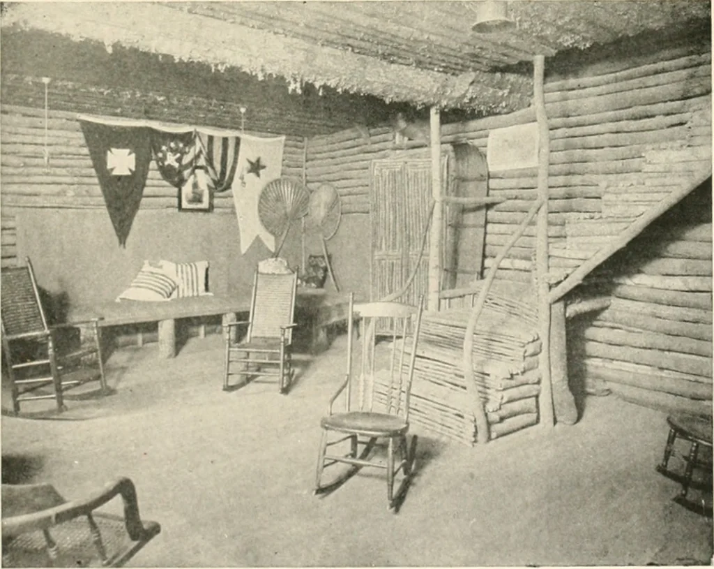 An illustration from Bungalows; their design, construction and furnishing, with suggestions also for camps, summer homes and cottages of similar character, 1911, leaf 138