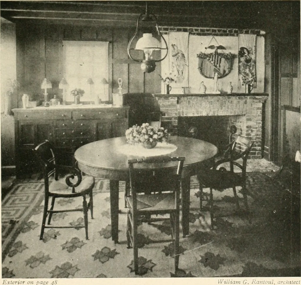 An illustration from Bungalows; their design, construction and furnishing, with suggestions also for camps, summer homes and cottages of similar character, 1911, leaf 142