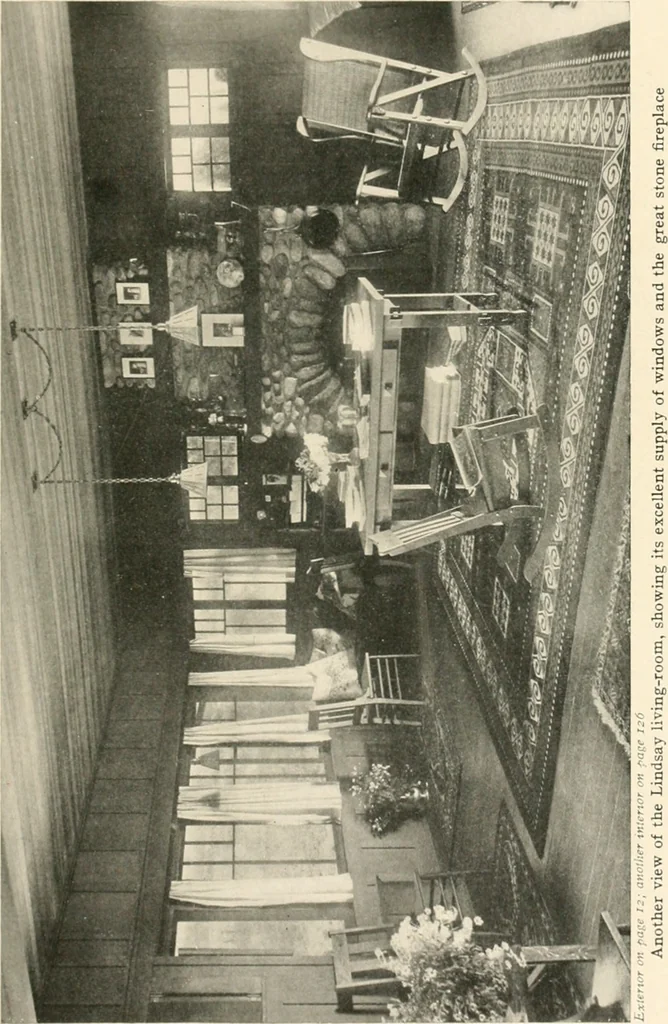An illustration from Bungalows; their design, construction and furnishing, with suggestions also for camps, summer homes and cottages of similar character, 1911, leaf 144