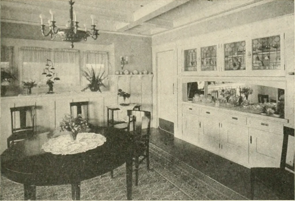 An illustration from Bungalows; their design, construction and furnishing, with suggestions also for camps, summer homes and cottages of similar character, 1911, leaf 146
