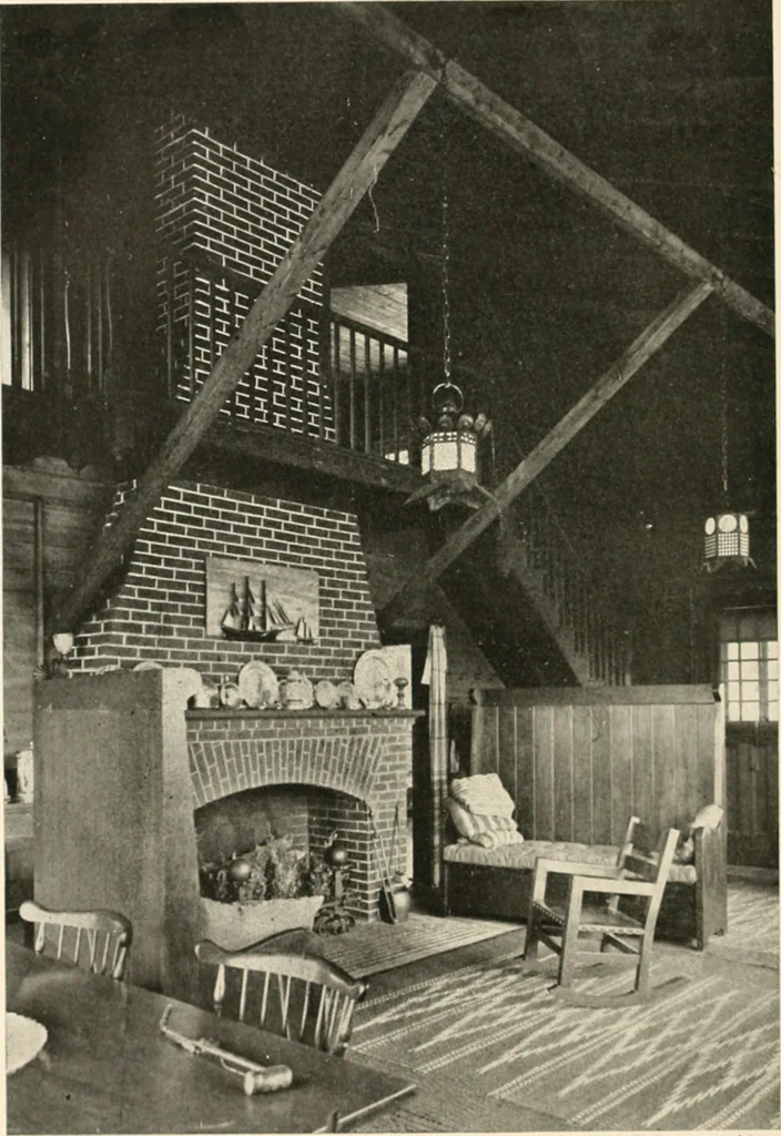 An illustration from Bungalows; their design, construction and furnishing, with suggestions also for camps, summer homes and cottages of similar character, 1911, leaf 151
