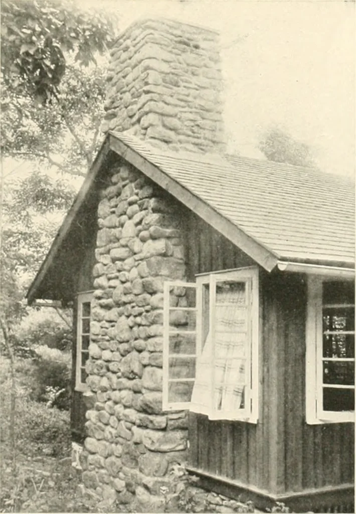 An illustration from Bungalows; their design, construction and furnishing, with suggestions also for camps, summer homes and cottages of similar character, 1911, leaf 154