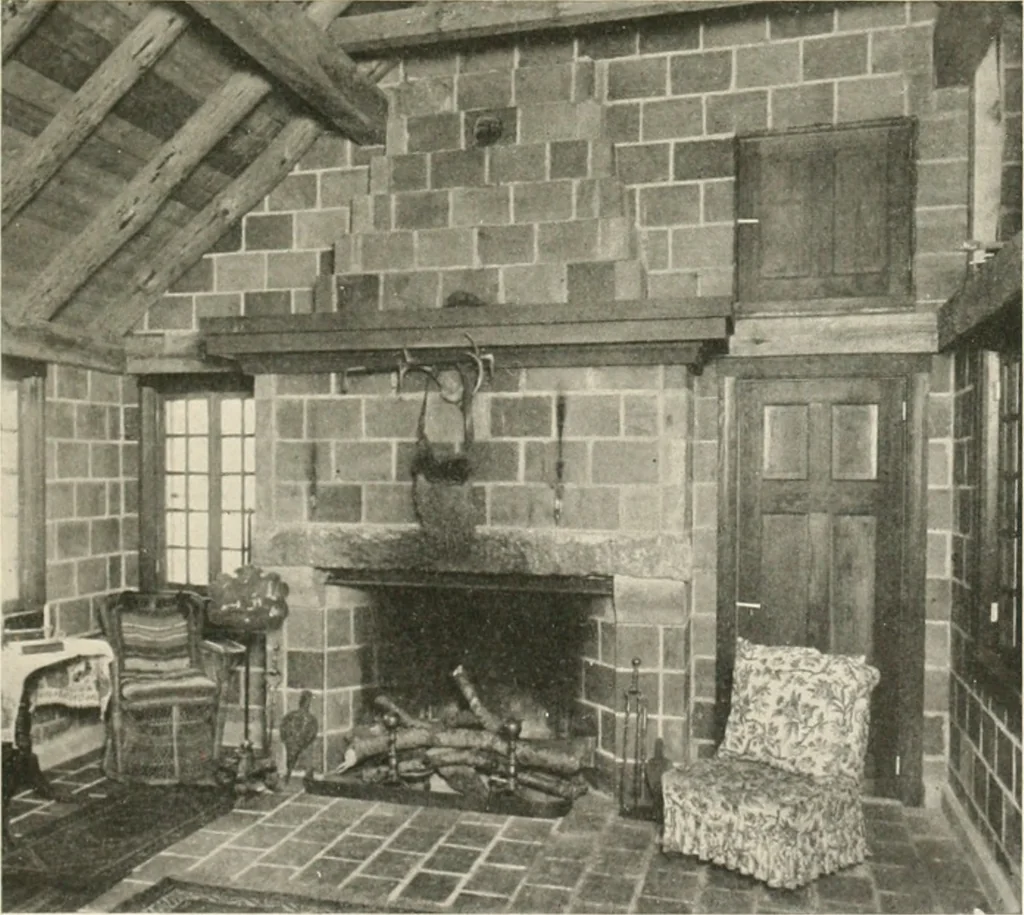 An illustration from Bungalows; their design, construction and furnishing, with suggestions also for camps, summer homes and cottages of similar character, 1911, leaf 160