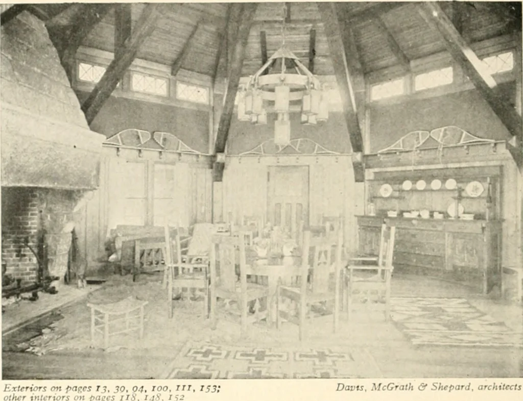 An illustration from Bungalows; their design, construction and furnishing, with suggestions also for camps, summer homes and cottages of similar character, 1911, leaf 167