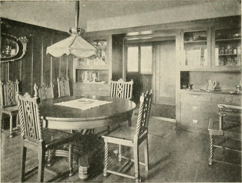 An illustration from Bungalows; their design, construction and furnishing, with suggestions also for camps, summer homes and cottages of similar character, 1911, leaf 168