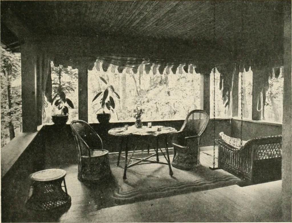 An illustration from Bungalows; their design, construction and furnishing, with suggestions also for camps, summer homes and cottages of similar character, 1911, leaf 172