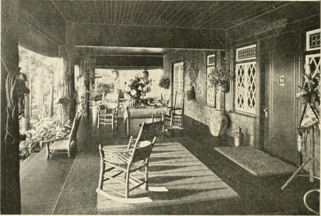 An illustration from Bungalows; their design, construction and furnishing, with suggestions also for camps, summer homes and cottages of similar character, 1911, leaf 173