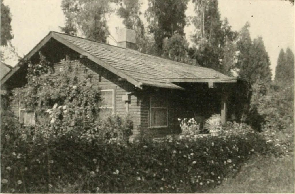 An illustration from Bungalows; their design, construction and furnishing, with suggestions also for camps, summer homes and cottages of similar character, 1911, leaf 205