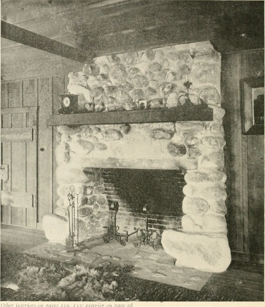 An illustration from Bungalows; their design, construction and furnishing, with suggestions also for camps, summer homes and cottages of similar character, 1911, leaf 33