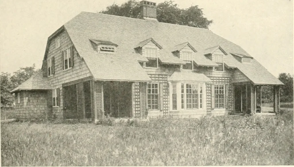An illustration from Bungalows; their design, construction and furnishing, with suggestions also for camps, summer homes and cottages of similar character, 1911, leaf 60