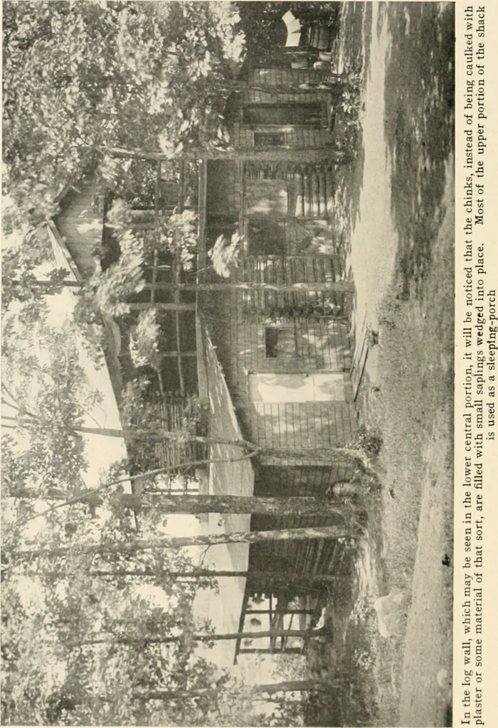 An illustration from Bungalows; their design, construction and furnishing, with suggestions also for camps, summer homes and cottages of similar character, 1911, leaf 61