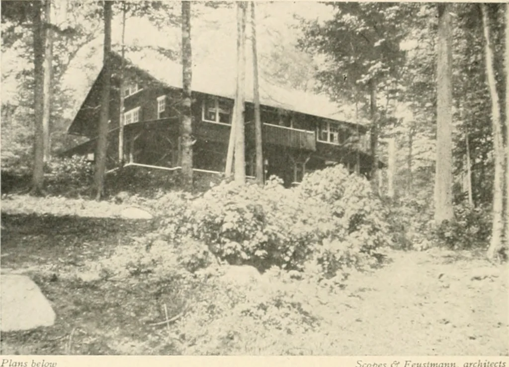 An illustration from Bungalows; their design, construction and furnishing, with suggestions also for camps, summer homes and cottages of similar character, 1911, leaf 69