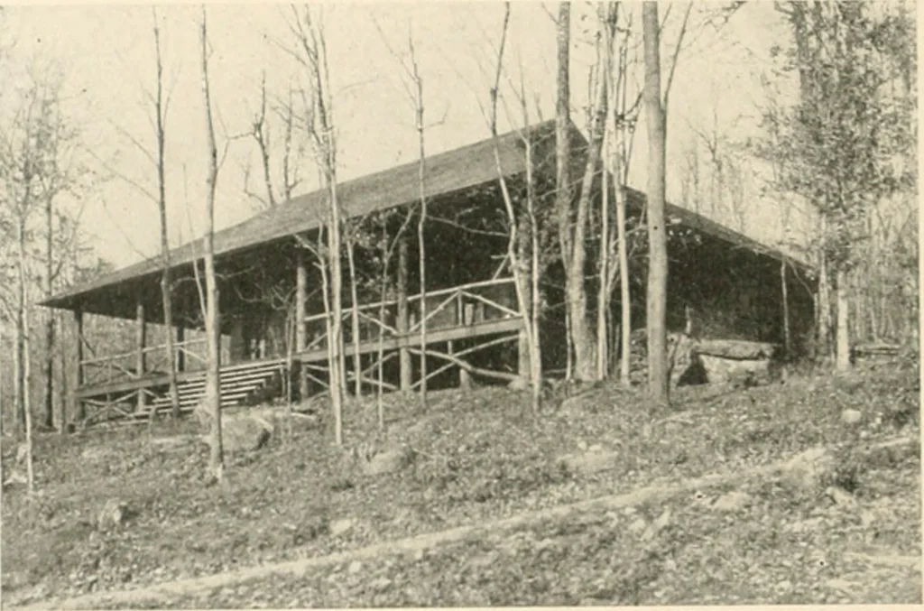 An illustration from Bungalows; their design, construction and furnishing, with suggestions also for camps, summer homes and cottages of similar character, 1911, leaf 71